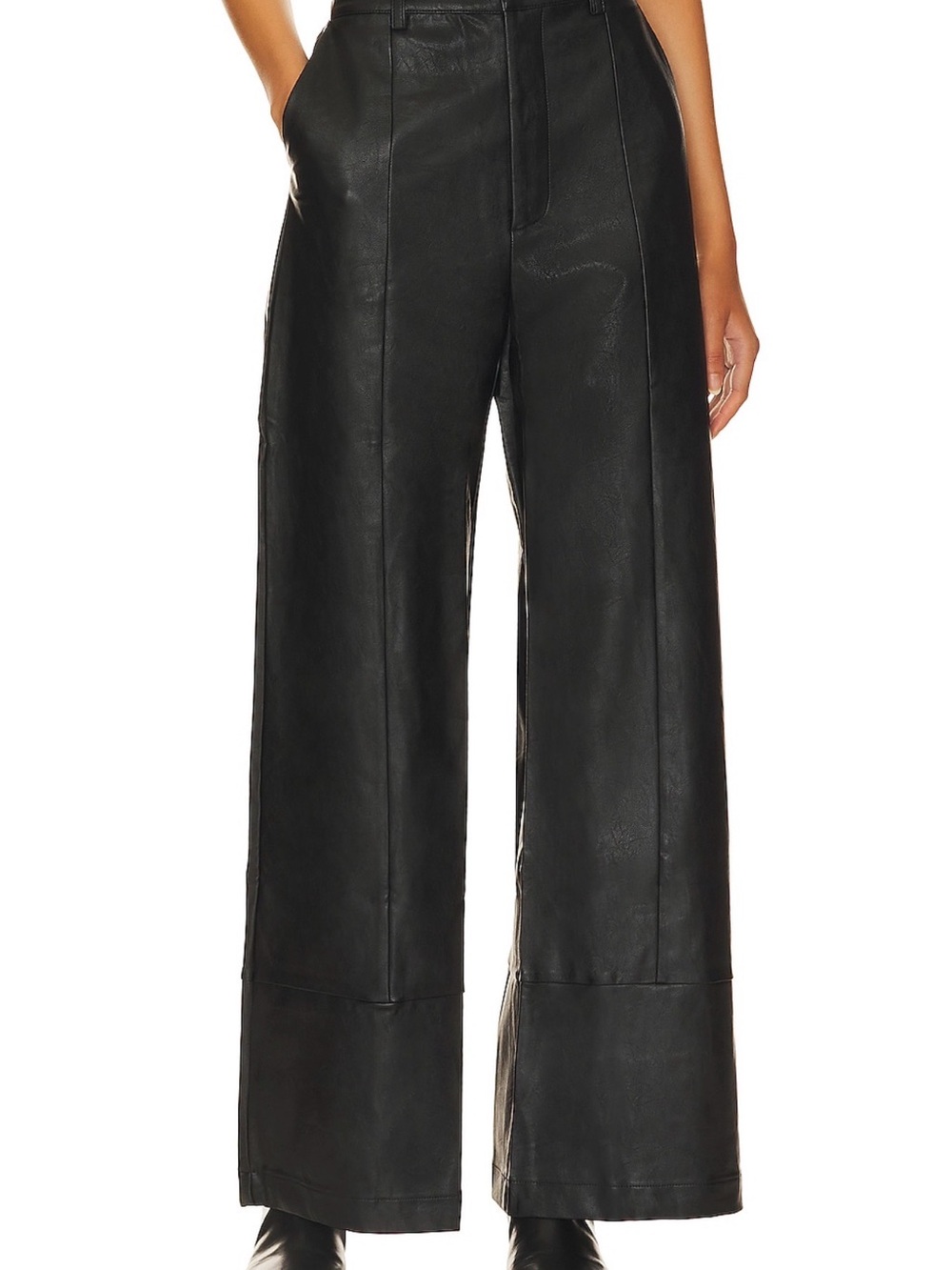 Marlowe Wide Leg Pant in Black